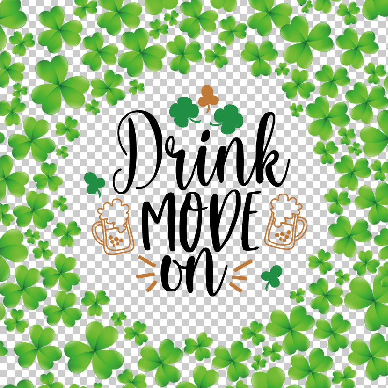 Drink Mode On St Patricks Day Saint Patrick PNG, Clipart, Clover, Fourleaf Clover, Irish People, Leaf, Leprechaun Free PNG Download