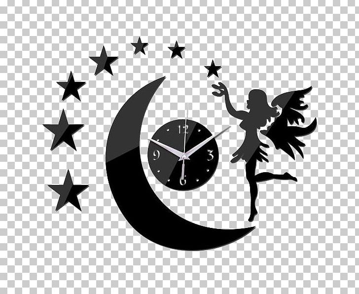 Latitude Run Wetherill Modern Round Analog 20" Wall Clock Wall Decal Quartz Clock PNG, Clipart, Black And White, Clock, Fictional Character, Furniture, Living Room Free PNG Download