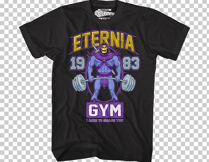 T-shirt Masters Of The Universe Hoodie Skeletor PNG, Clipart, Active Shirt, Black, Brand, Clothing, Eternia Free PNG Download