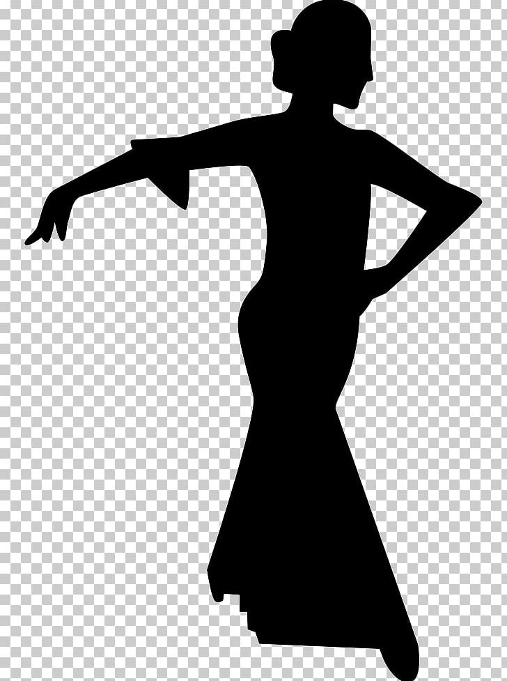 Silhouette Dancer Flamenco Dancing Female PNG, Clipart, Animals, Arm, Ballet Dancer, Black, Black And White Free PNG Download