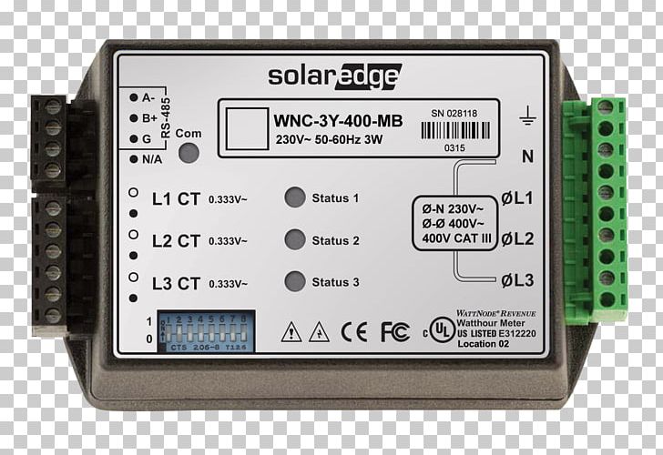 SolarEdge Electricity Meter Solar Energy Solar Panels PNG, Clipart, Circuit Component, Comp, Electricity, Electronic Device, Electronics Free PNG Download