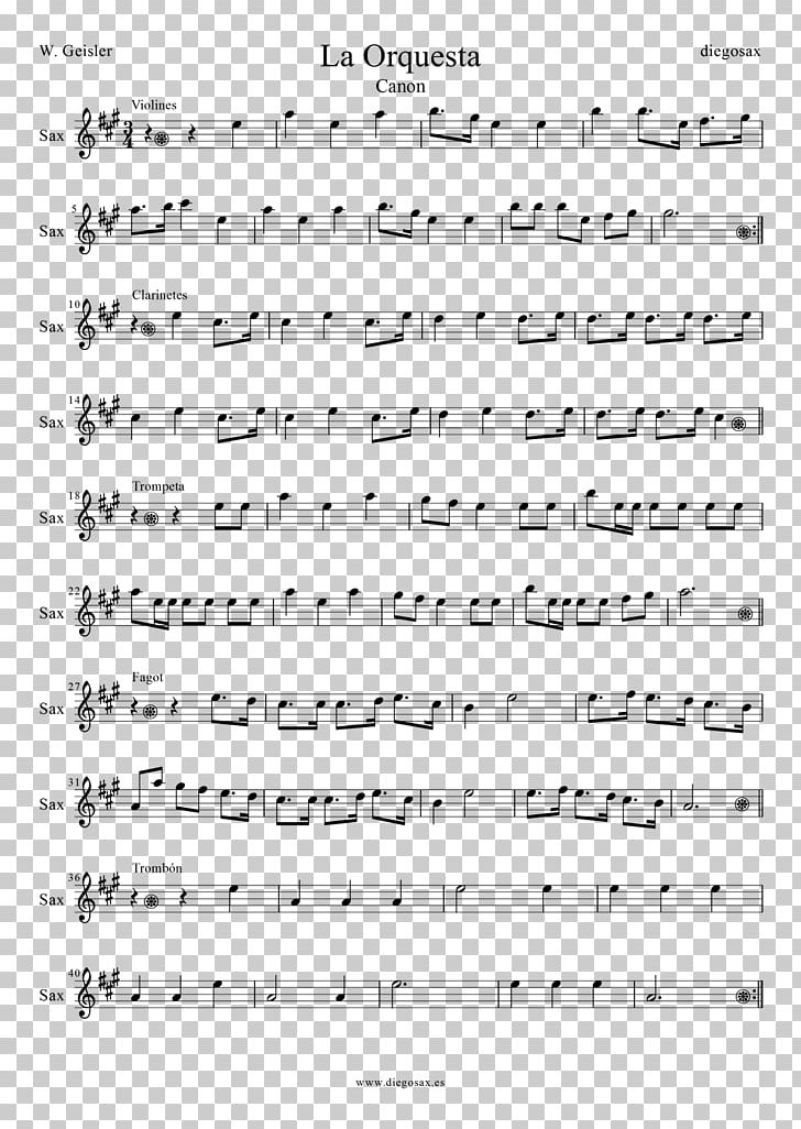 Sheet Music Alto Saxophone Orchestra PNG, Clipart, Alto Saxophone, Angle, Area, Baritone Saxophone, Baroque Music Free PNG Download