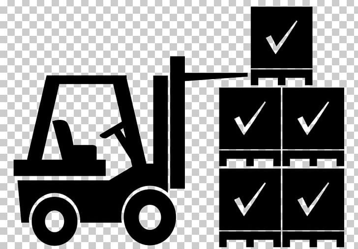 Forklift Logistics Transport Computer Icons PNG, Clipart, Angle, Area, Black And White, Brand, Cargo Free PNG Download
