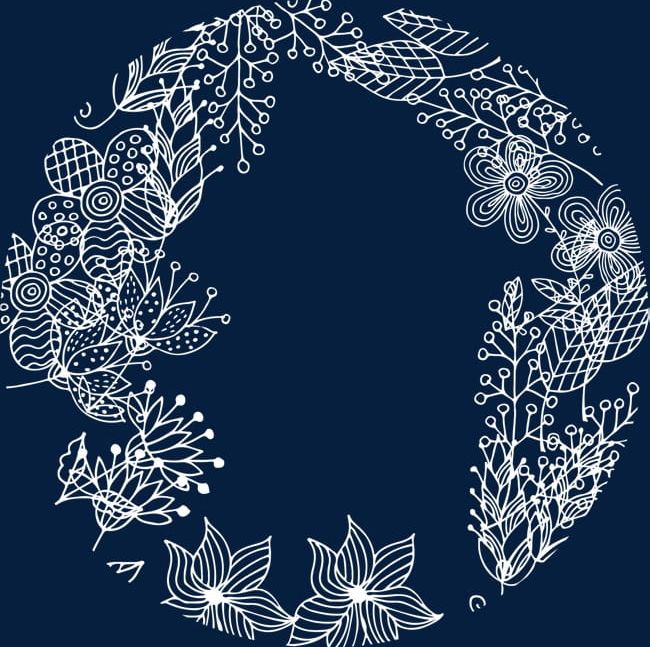 White Plant Wreath PNG, Clipart, Air, Border, Breath, Cartoon, Dig Free PNG Download