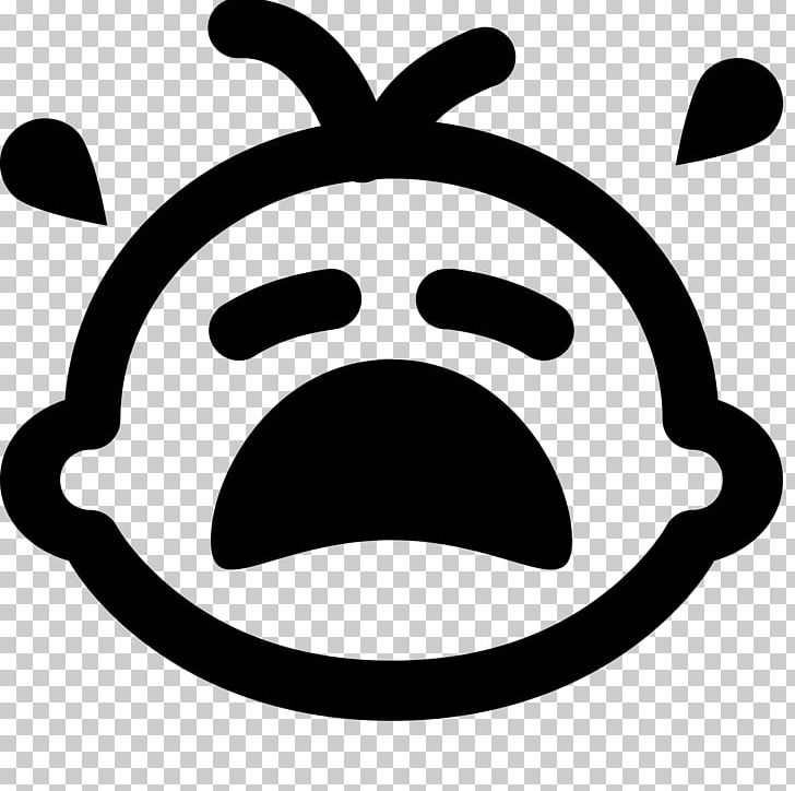 Computer Icons Crying Infant Emoticon PNG, Clipart, Black, Black And White, Child, Computer Icons, Crying Free PNG Download