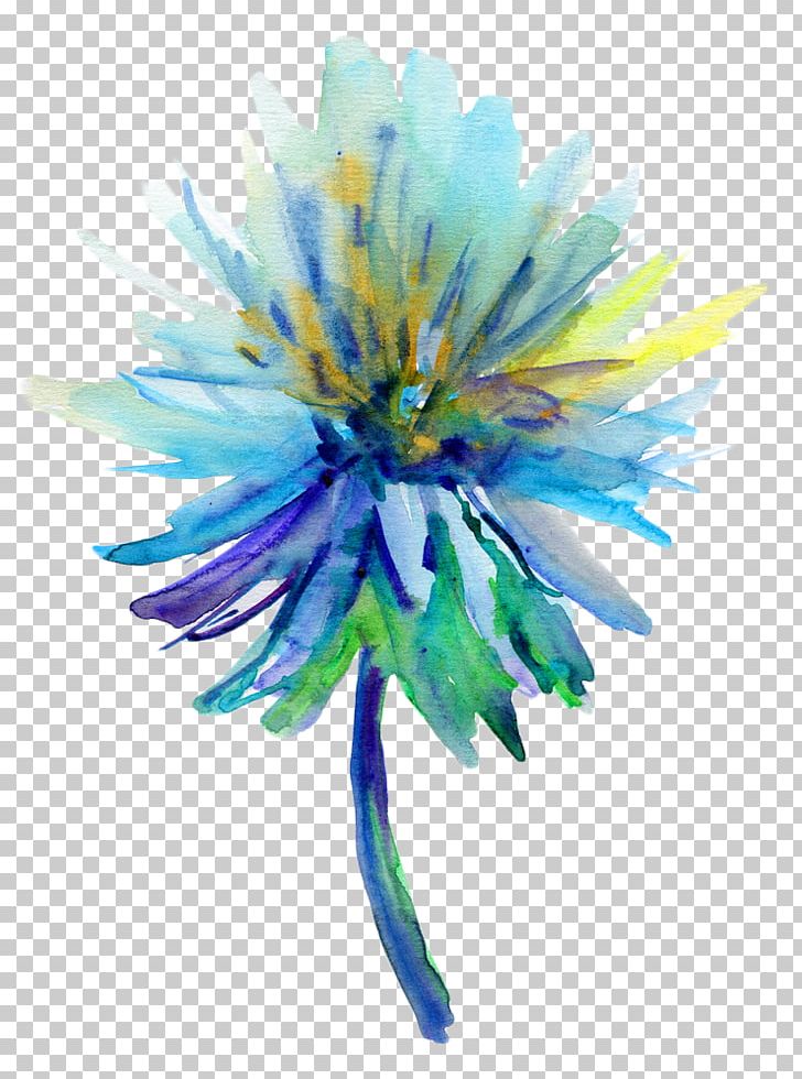 Watercolour Flowers Watercolor Painting Abstract Art PNG, Clipart, Abstract Art, Blue, Daisy Family, Dandelion, Flower Free PNG Download
