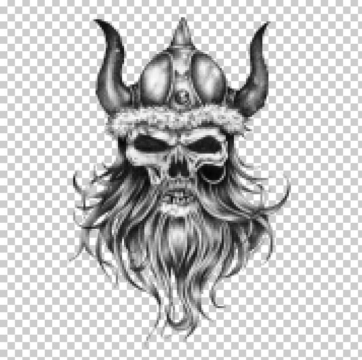 Tattoo Drawing Human Skull Symbolism Viking Art PNG, Clipart, Art, Art Museum, Blackandgray, Black And White, Blood Free PNG Download