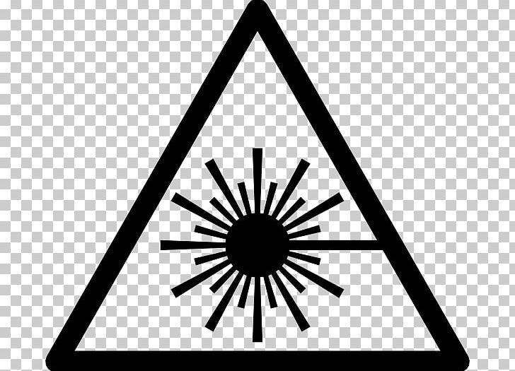 Laser Safety Symbol PNG, Clipart, Angle, Area, Black, Black And White, Circle Free PNG Download