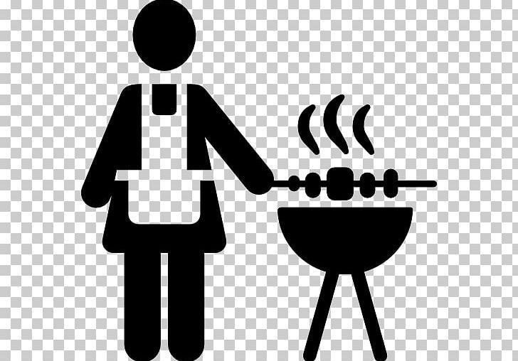 Barbecue Hamburger Grilling Computer Icons PNG, Clipart, Area, Artwork, Barbecue, Black And White, Chef Free PNG Download