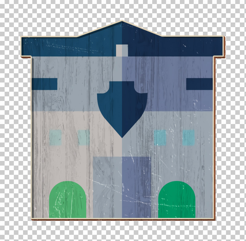 Prison Icon Police Station Icon Urban Building Icon PNG, Clipart, Aqua, Flag, Green, Modern Art, Police Station Icon Free PNG Download