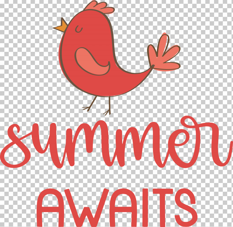 Summer Awaits Summer Summer Vacation PNG, Clipart, Beak, Birds, Cartoon, Logo, Meter Free PNG Download