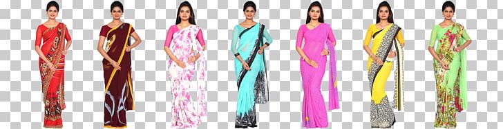 Sari Georgette Pink Green Red PNG, Clipart, Brown, Color, Female, Georgette, Green Free PNG Download