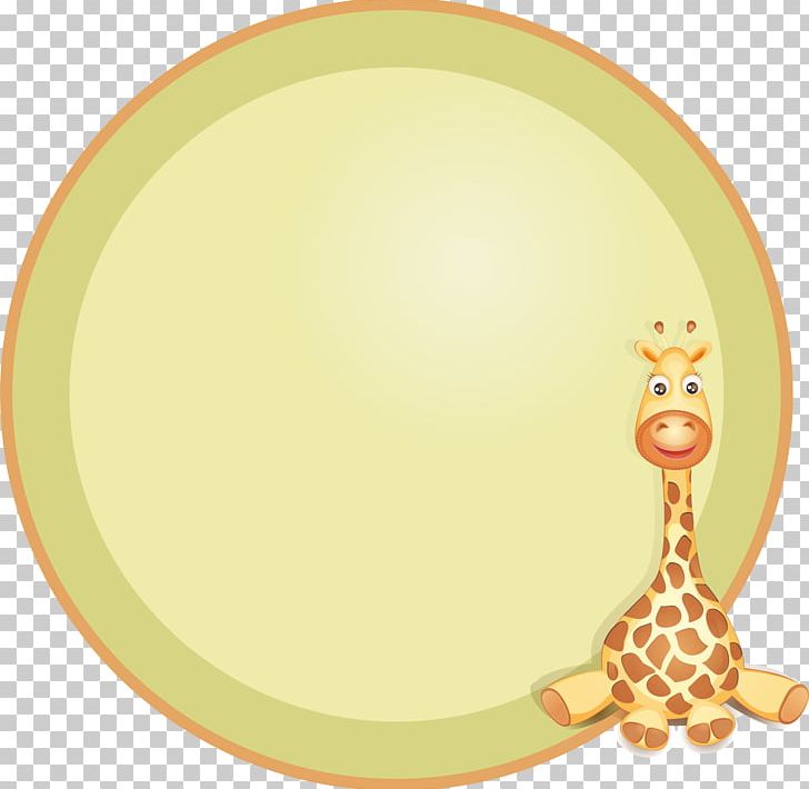 Giraffe Cartoon Circle PNG, Clipart, 3d Computer Graphics, Animal, Animals, Animation, Border Free PNG Download