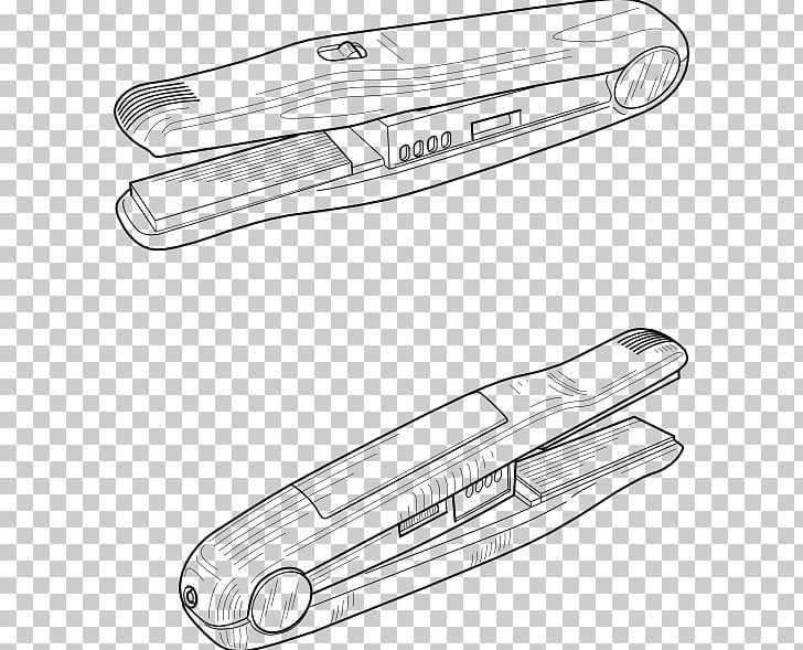 Hair Iron Hair Straightening Drawing PNG, Clipart, Angle, Artwork, Automotive Design, Automotive Exterior, Bangs Free PNG Download