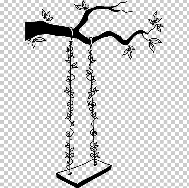 Sticker Twig Branch Swing Child PNG, Clipart, Adhesive, Black And White, Body Jewelry, Branch, Cafe Silhouette Free PNG Download