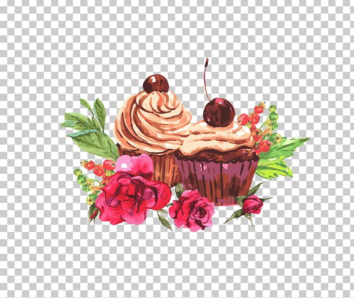 Cupcake Bakery Illustration PNG, Clipart, Bakery, Birthday Cake, Buttercream, Cake, Cakes Free PNG Download