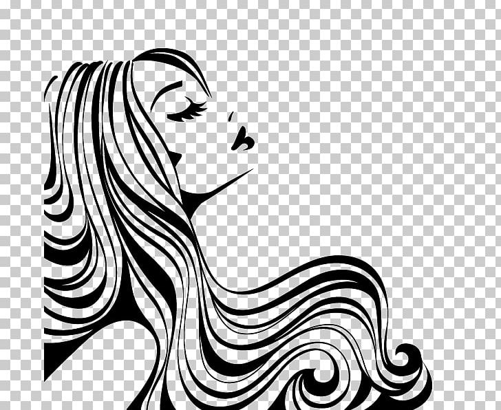 Hairstyle Beauty Parlour Hairdresser PNG, Clipart, Art, Artwork, Beauty, Black, Black And White Free PNG Download