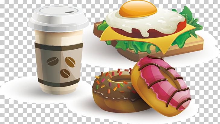 Doughnut Hamburger Coffee Beignet KFC PNG, Clipart, Afternoon Tea, Beignet, Cafe, Coffee, Coffee And Doughnuts Free PNG Download