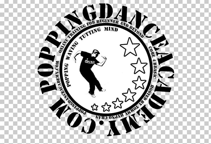 Logo Popping Dance Tutorial Lesson PNG, Clipart, Area, Black, Black And White, Brand, Circle Free PNG Download