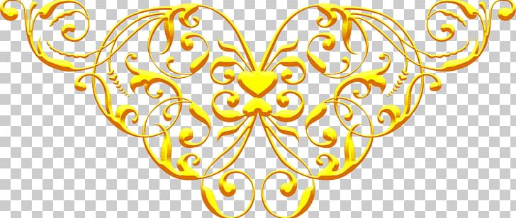 Ornament Yellow PNG, Clipart, Art, Butterfly, Circle, Computer Wallpaper, Desktop Wallpaper Free PNG Download