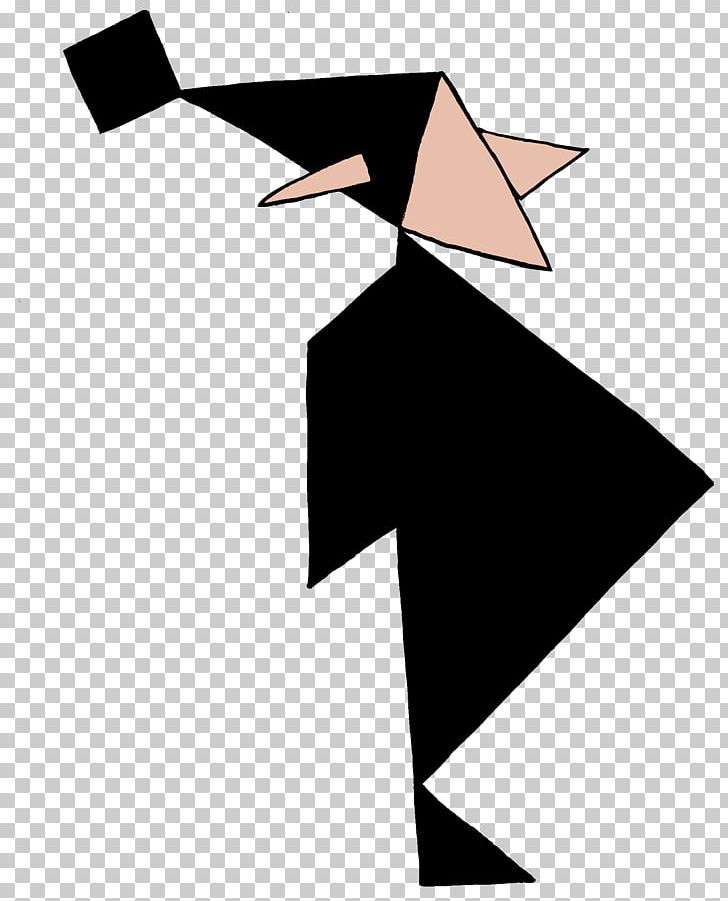 Tangram Witch Silhouette Drawing PNG, Clipart, Angle, Art, Black, Black And White, Character Free PNG Download