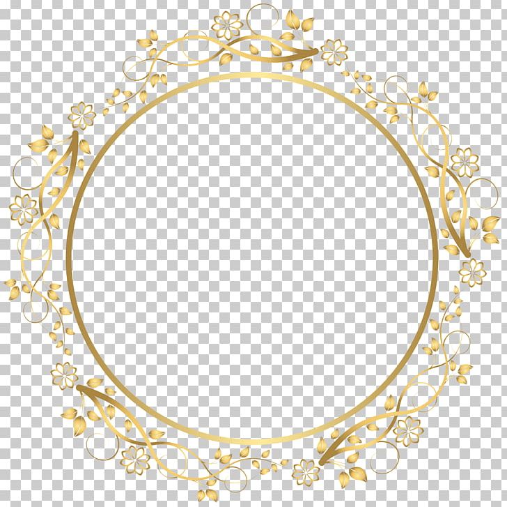 Frames Gold PNG, Clipart, Art, Body Jewelry, Border, Circle, Clip Art Free PNG Download