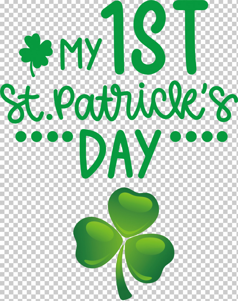 My 1st Patricks Day Saint Patrick PNG, Clipart, Green, Leaf, Line, Logo, M Free PNG Download