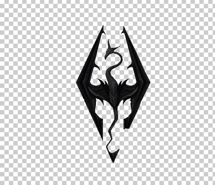 The Elder Scrolls V: Skyrim Logo Decal Video Game Mod PNG, Clipart, Angle, Bethesda Softworks, Black, Black And White, Computer Wallpaper Free PNG Download