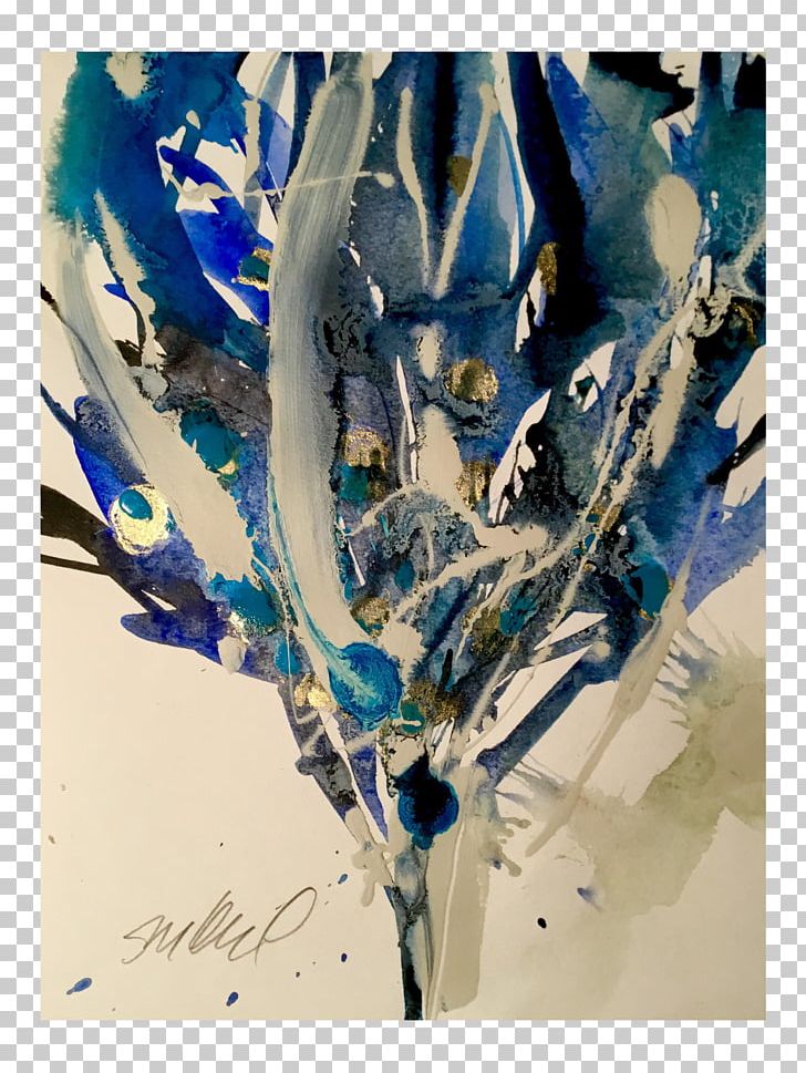 Watercolor Painting Modern Art Visual Arts Acrylic Paint PNG, Clipart, Acrylic Paint, Acrylic Resin, Art, Artwork, Blue Flower Free PNG Download