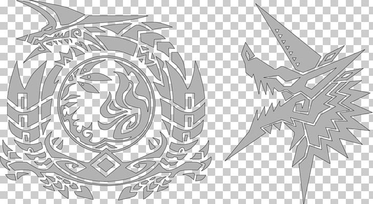Monster Hunter Portable 3rd Monster Hunter Freedom Unite Monster Hunter: World Monster Hunter Tri PNG, Clipart, Art, Artwork, Black And White, Capcom, Circle Free PNG Download