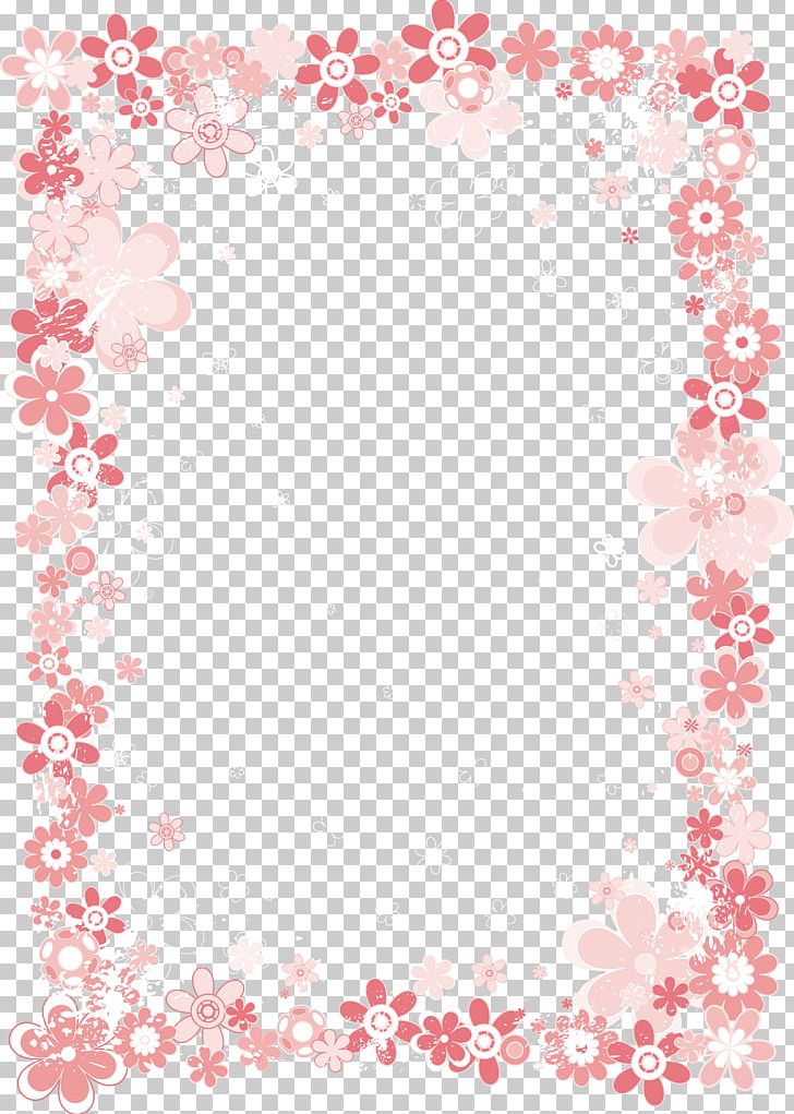 Flower Paper Pink PNG, Clipart, Area, Border, Border Pattern, Border Texture, Clip Art Free PNG Download