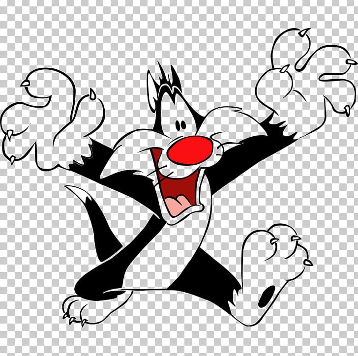 Sylvester Tweety Bugs Bunny Looney Tunes PNG, Clipart, Animation, Black, Cartoon, Fictional Character, Hand Free PNG Download