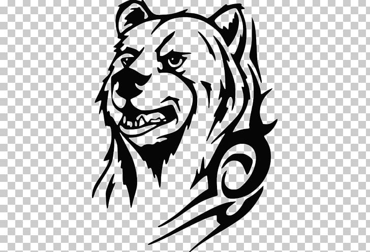 American Black Bear Tattoo Tribe PNG, Clipart, Animals, Big Cats, Black, Carnivoran, Cat Like Mammal Free PNG Download