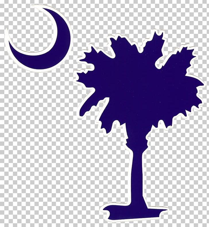 Sabal Palm Flag Of South Carolina Arecaceae Crescent PNG, Clipart, Arecaceae, Crescent, Decal, Electric Blue, Flag Of South Carolina Free PNG Download