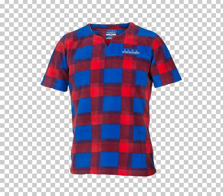 T-shirt Tartan Sleeve PNG, Clipart, Active Shirt, Blue, Clothing, Cobalt Blue, Electric Blue Free PNG Download
