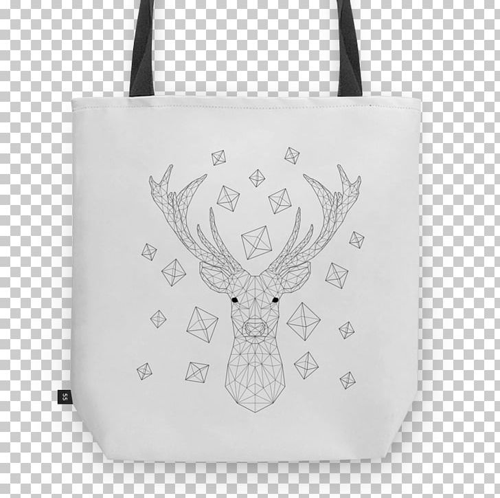 Tote Bag Reindeer White Antler PNG, Clipart, Antler, Bag, Black And White, Cartoon, Deer Free PNG Download