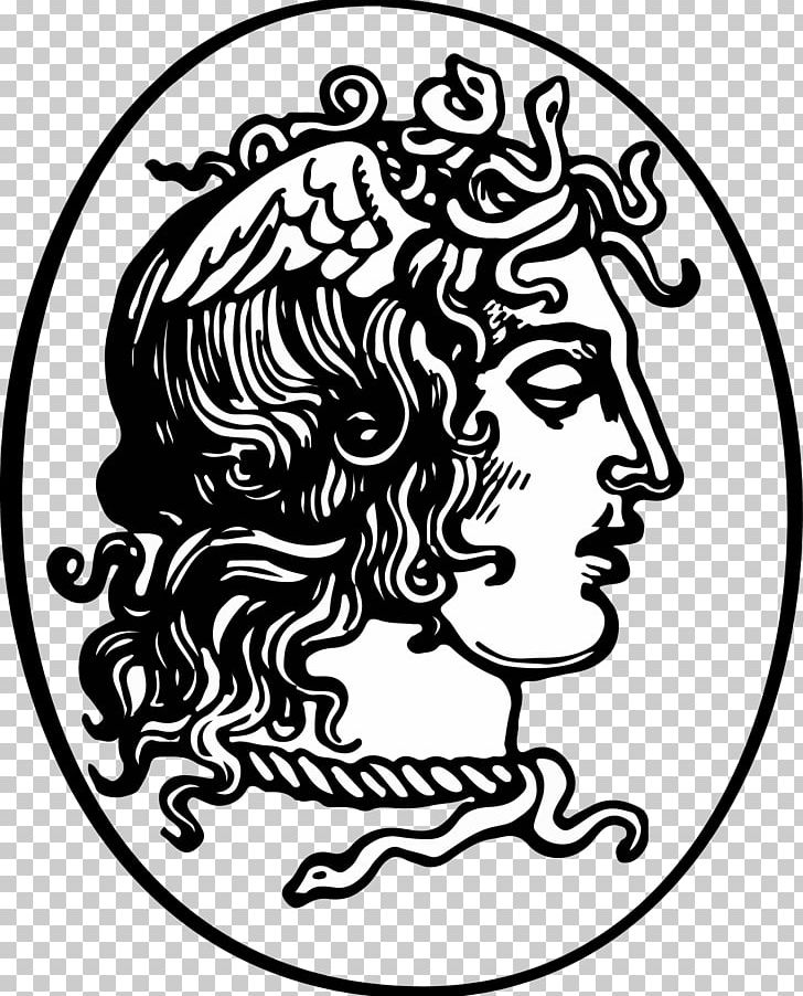Medusa Greek Mythology PNG, Clipart, Black, Black And White, Circle, Fictional Character, Head Free PNG Download