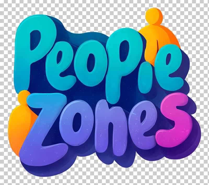 People Zones - People Zones Colorful 3D Text PNG