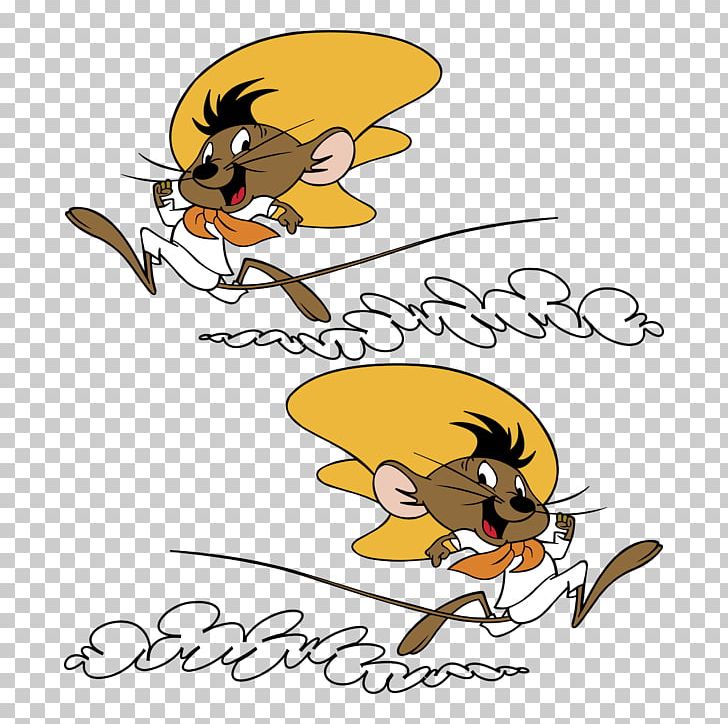 Speedy Gonzales Looney Tunes Animated Cartoon Logo PNG, Clipart, Art, Artwork, Bee, Bumper Sticker, Butterfly Free PNG Download