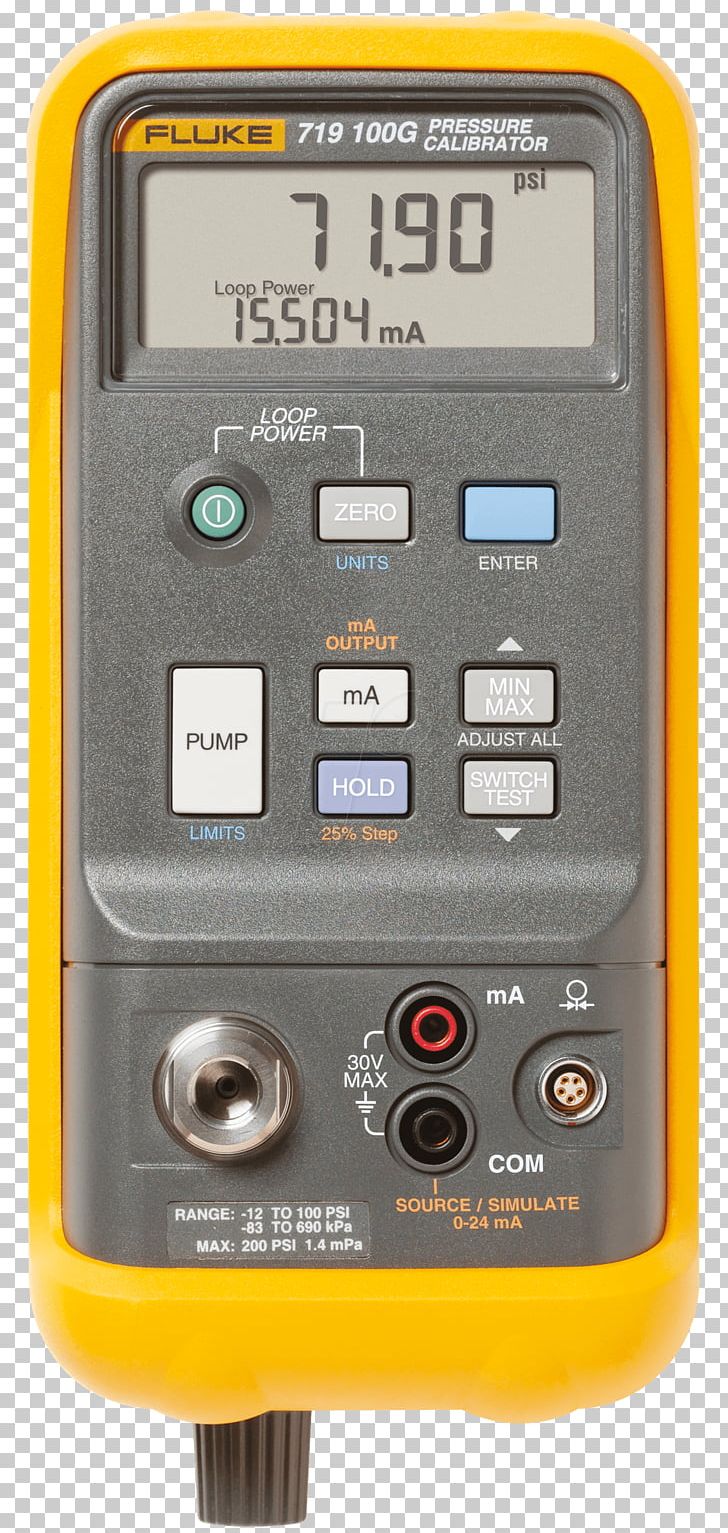 Calibration Fluke Corporation Bar Pressure Pound-force Per Square Inch PNG, Clipart, Bar, Calibration, Electrical Engineering, Electricity, Electric Potential Difference Free PNG Download