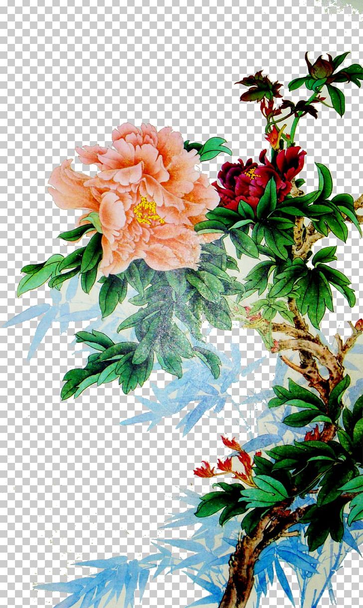 Budaya Tionghoa Moutan Peony PNG, Clipart, Branch, Champagne, Chinese Painting, Chinese Style, Flower Free PNG Download