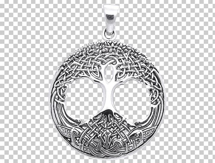 Locket Silver Body Jewellery Charms & Pendants PNG, Clipart, Black And White, Body Jewellery, Body Jewelry, Celtic Tree, Celts Free PNG Download