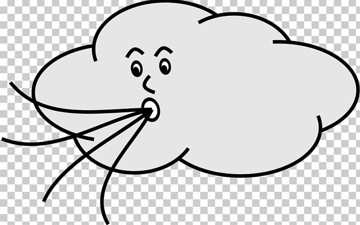 Cloud Wind Cartoon PNG, Clipart, Area, Art, Artwork, Black, Black And White Free PNG Download