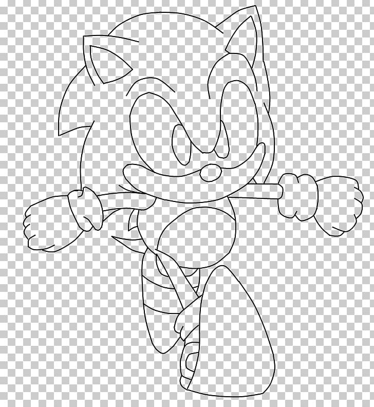 Drawing Line Art Tails Sonic The Hedgehog Sketch PNG, Clipart, Angle, Arm, Artwork, Black, Carnivoran Free PNG Download