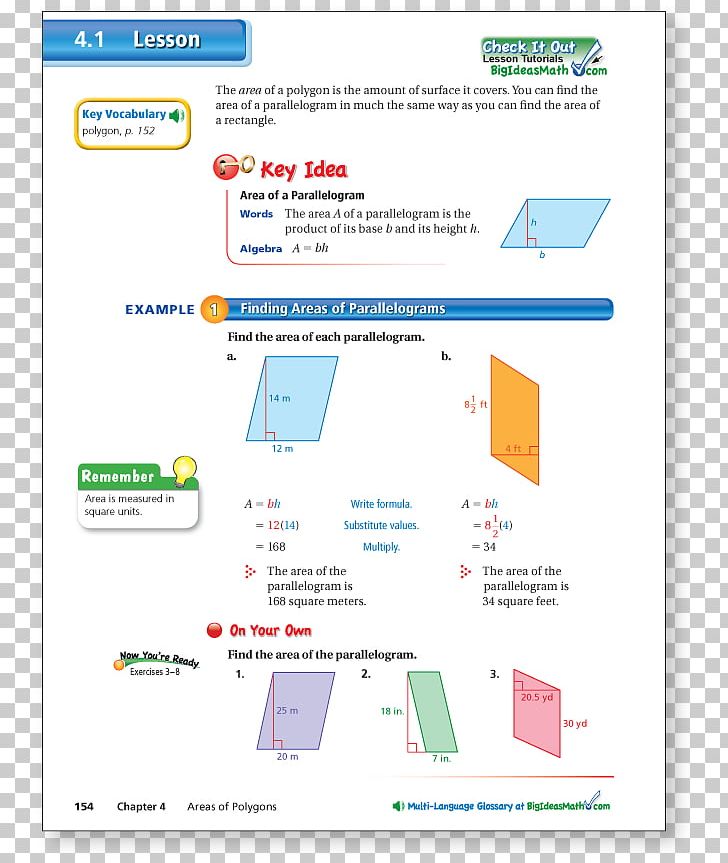 Discovering Geometry Mathematics Big Ideas Learning Common Core State Standards Initiative PNG, Clipart, Area, Big Ideas Learning, Brand, Course, Curriculum Free PNG Download