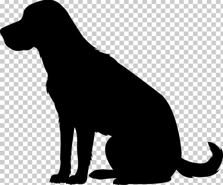 Labrador Retriever Puppy Dog Breed Silhouette PNG, Clipart, Animals, Black, Black And White, Breed, Carnivoran Free PNG Download