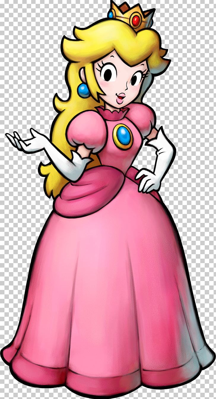 Super Princess Peach Super Mario Bros. PNG, Clipart, Art, Artwork, Cartoon, Costume, Dress Free PNG Download
