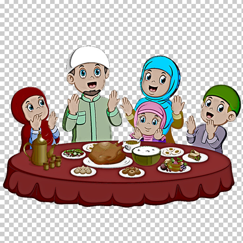 people sharing food clipart