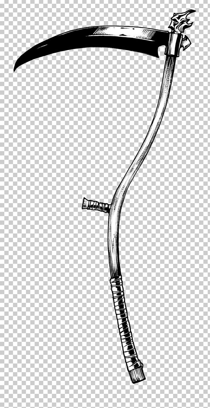 Death Spirit Albarn Scythe Weapon Reaper PNG, Clipart, Angle, Art, Black And White, Blade, Death Free PNG Download