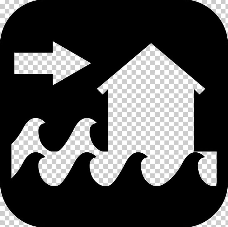 Flood Computer Icons Risk PNG, Clipart, Area, Biological Hazard, Black, Black And White, Brand Free PNG Download